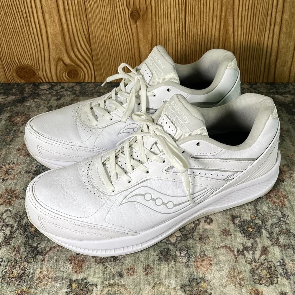 Saucony Echelon Walker 3 White Shoes / Men 11 / Leather Walking Comfort